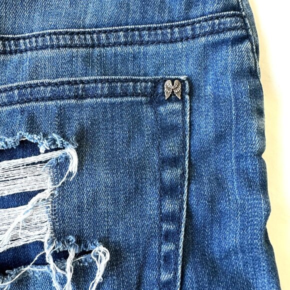 Victoria's Secret High Rise Cut-Off Jean Shorts - Picture 3 of 7